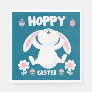 Cute Easter Holiday Rabbit Napkin