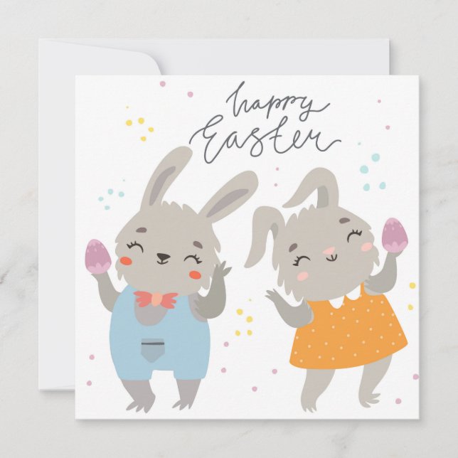 Cute Easter Invitation (Front)