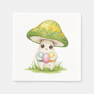 Cute Easter mushroom Napkin