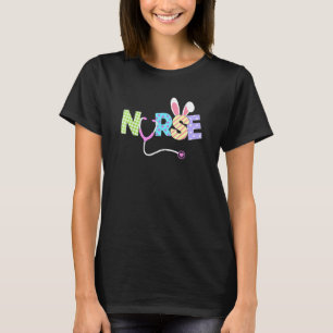 Cute Easter Nurse Bunny Ears Happy Easter Eggs Out T-Shirt