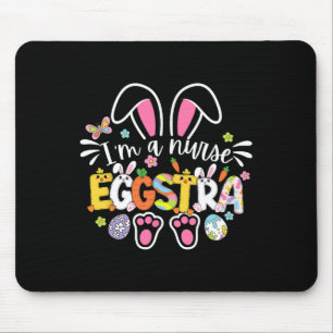 Cute Easter Nurse Eggstra Medical Crews Bunny Medi Mouse Pad
