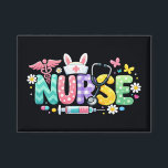 Cute Easter Nurse Medical Humor<br><div class="desc">Colorful lettering with a nurse hat,  stethoscope,  flowers and playful medical symbols. A cheerful graphic celebrating caring nurses and healthcare professionals during the Easter season with a bright and friendly hospital atmosphere.</div>