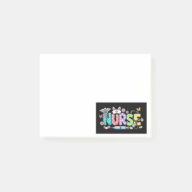 Cute Easter Nurse Medical Humour Post-it Notes (Front)