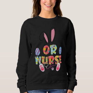 Cute Easter Or Nurse Cna Bunny Ears Happy Easter E Sweatshirt