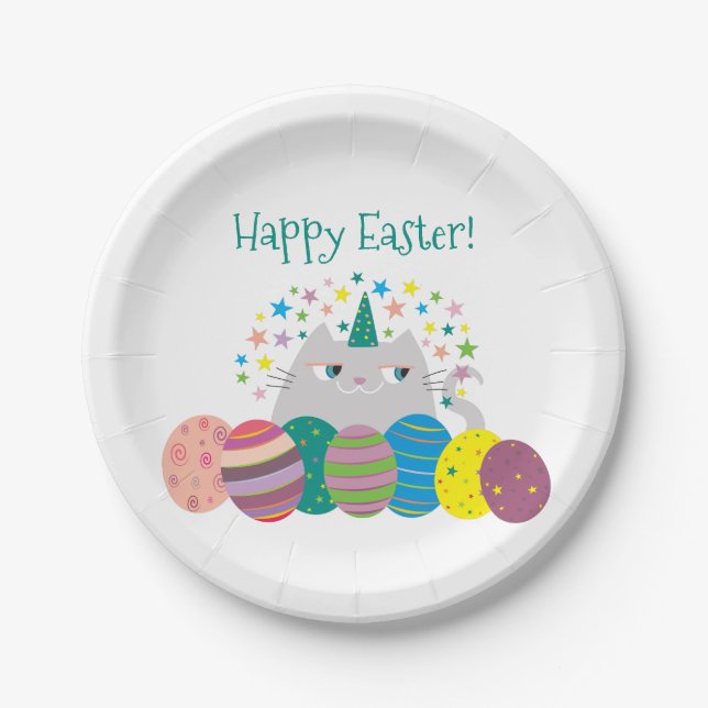 Cute Easter Paper Plate (Front)