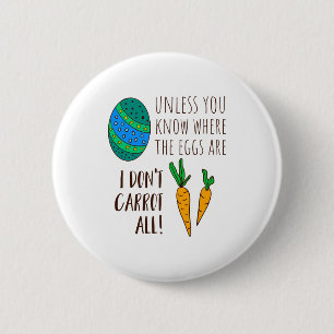 Cute Easter Pun Funny Quote Saying Doodle Cartoon  2 Inch Round Button