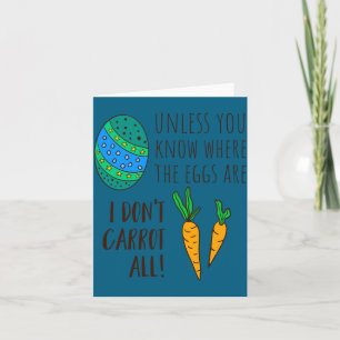 Cute easter pun funny quote saying doodle cartoon card