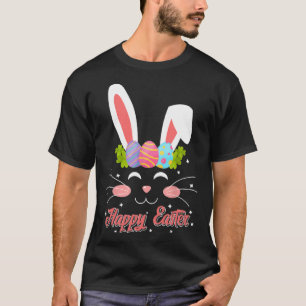 Cute Easter Rabbit Face Happy Easter Bunny Boys Gi T-Shirt