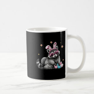 Cute Easter Raccoon Bunny Funny Spring Animal Outf Coffee Mug