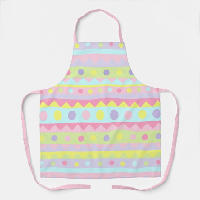 Cute Easter Spring All-Over Print Apron (Front)