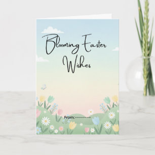 Cute Easter Spring Design - Adorable Bunny Vibes Card