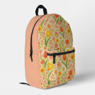 Cute Easter/spring patterned flowers Printed Backpack