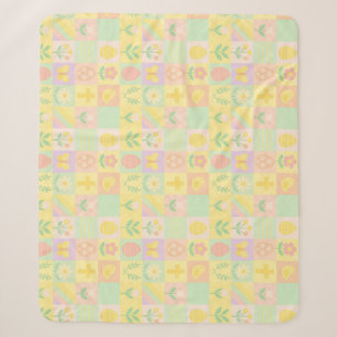 Cute Easter/spring patterned Sherpa Blanket