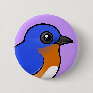 Cute Eastern Bluebird 2 Inch Round Button