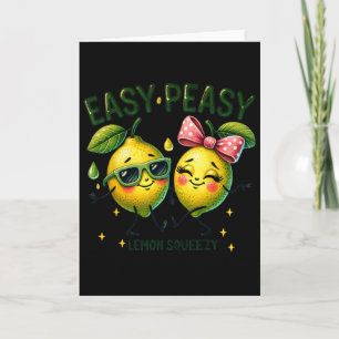 Cute Easy Peasy Lemon Squeezy Hello Summer Vacatio Card