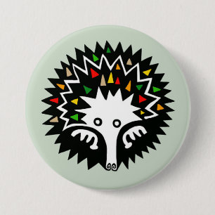 Cute ECHIDNA -Australia -  Wildlife - 3 Inch Round Button