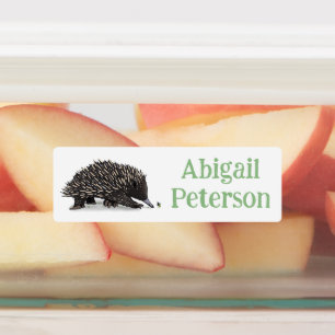 Cute echidna with bee cartoon personalized