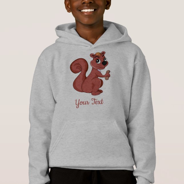 Cute écureuil en bande dessinée avec un sweat - sh (Devant)