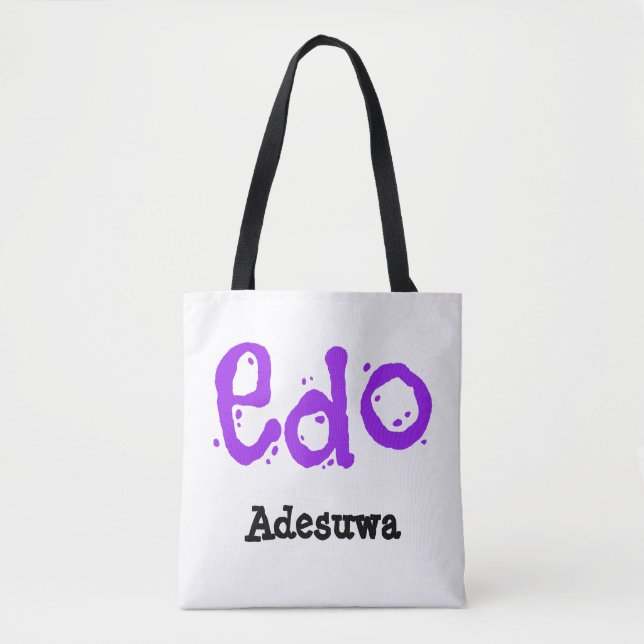 Cute Edo Tribal Tote Bag (Front)