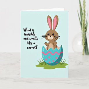 Cute Egg Creature Riddle Card