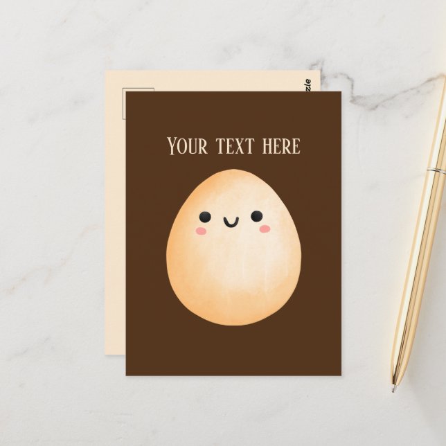Cute egg lovers add text postcard (Front/Back In Situ)