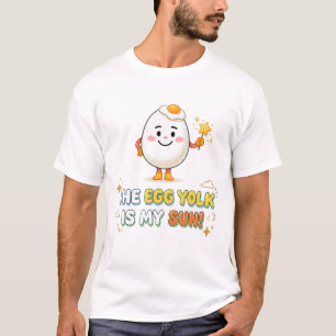 Cute Egg Yolk Is My Sun Funny Kawaii Kids T-Shirt