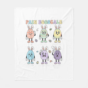 Cute Eggs Pain Scale Nurse Triage ICU Assessment E Fleece Blanket