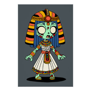 Cute Egyptian Zombie Poster