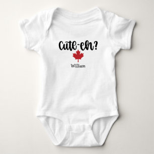 Cute-eh Canadian Funny Baby Bodysuit