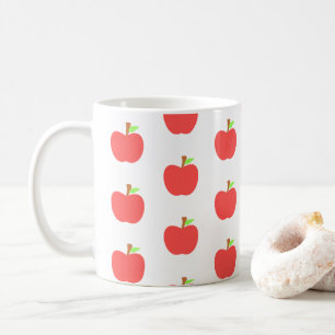 Cute Elegant Apple Pattern Coffee Mug