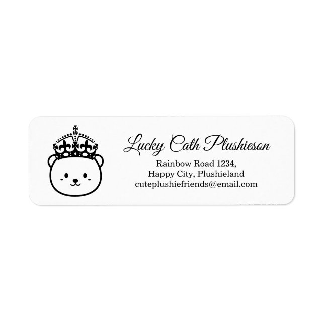 Cute Elegant Royal Bear Plushiemail (Devant)