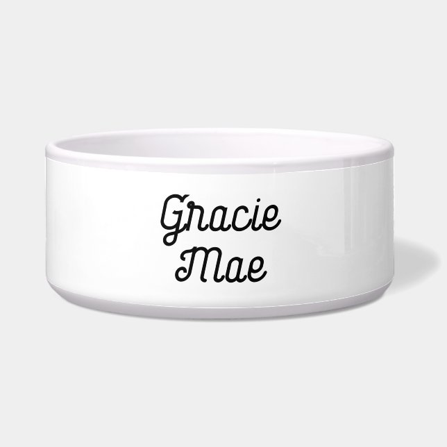 Cute Elegant Script Personalized Pet Name (Front)