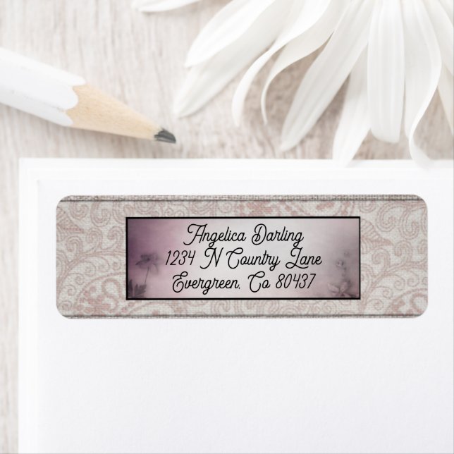Cute Elegant Soft Pink Return Address (Insitu)