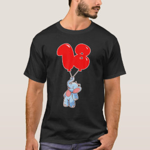 Cute Elephant - 18Th Birthday - Kids Balloon Party T-Shirt
