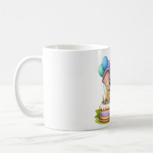 Cute Elephant 6th Birthday Coffee Mug