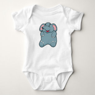 Cute Elephant Baby Bodysuit