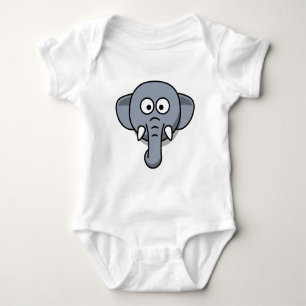 Cute elephant baby bodysuit