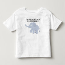 Cute Elephant Big Brother T Shirt
