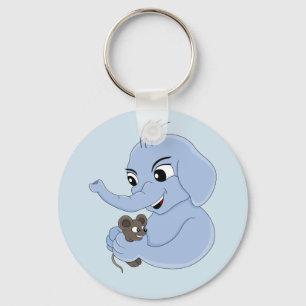 Cute elephant boy cartoon keychain