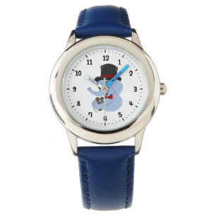 Cute elephant boy cartoon watch