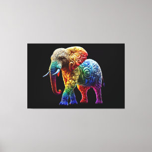 Cute Elephant Canvas Print