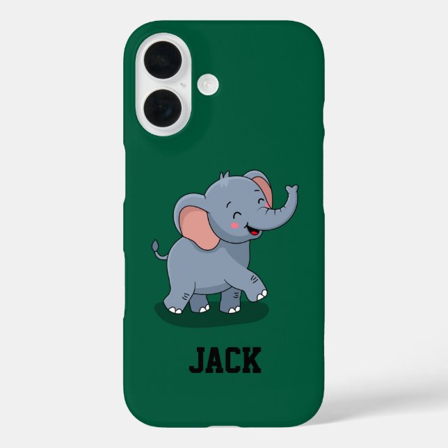 Cute Elephant Carrying Gift Case-Mate iPhone Case (Back)