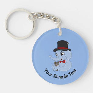Cute elephant cartoon keychain