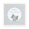 Cute Elephant Chevron Light Blue Baby Shower