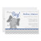 Cute Elephant Chevron Navy Blue Baby Shower