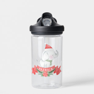 Cute Elephant   Christmas  Water Bottle