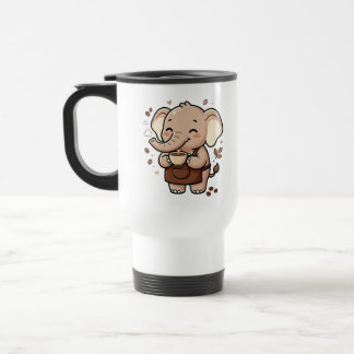 Cute Elephant Coffee Travel Mug