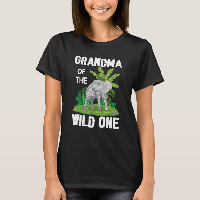 Cute Elephant Grandma T-Shirt (Front)