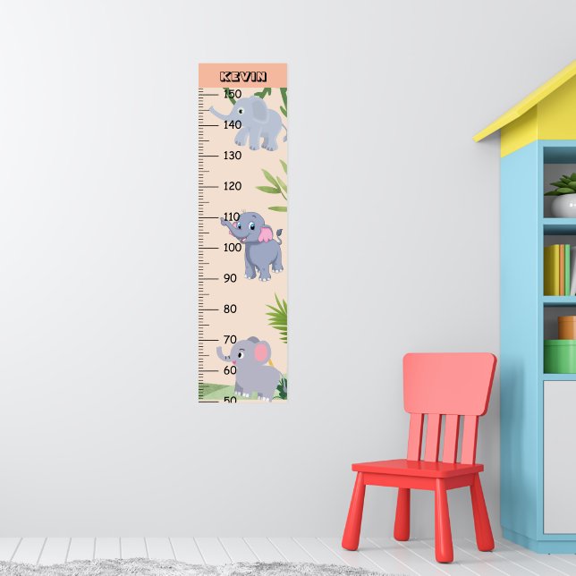 Cute Elephant Growth Chart (Nursery 1)