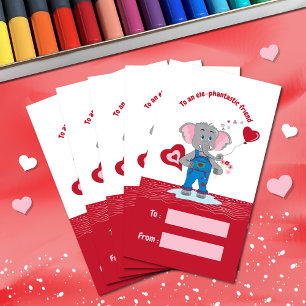 Cute Elephant   Hearts Classroom Valentine's Day 